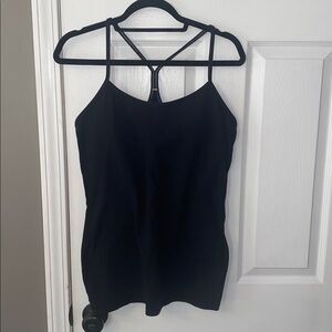 Lululemon Power Y Black Womens Raceback Tank Top sz 12